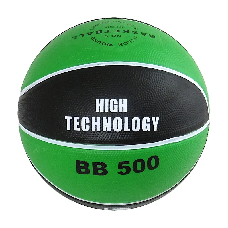 Piłka Do Kosza BB500 8 Paneli - Zielono-Czarna