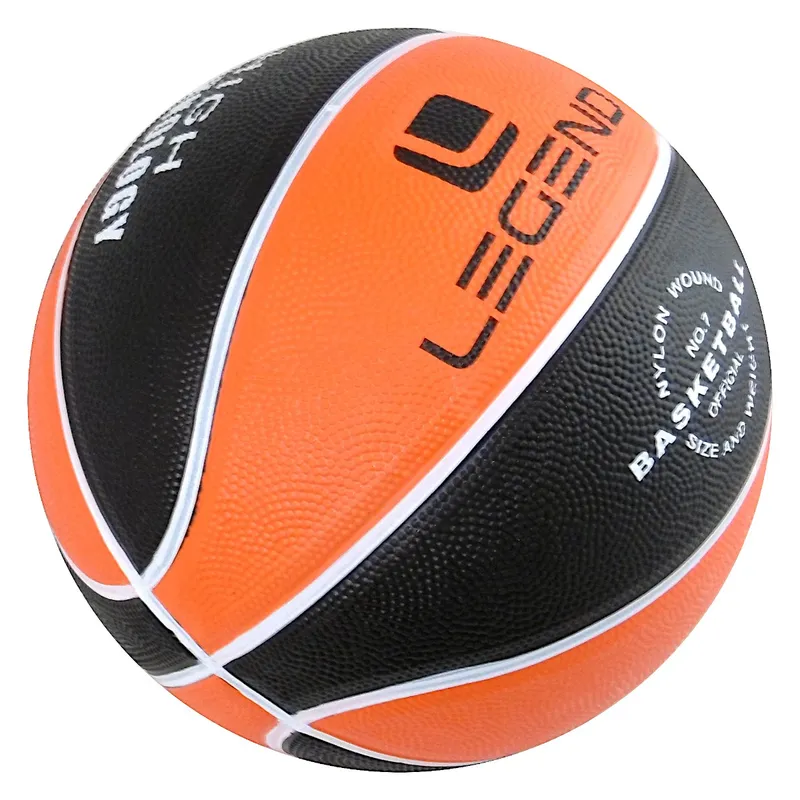 Piłka Do Kosza BB700 8 Paneli - Czarno-Pomarańczowa
