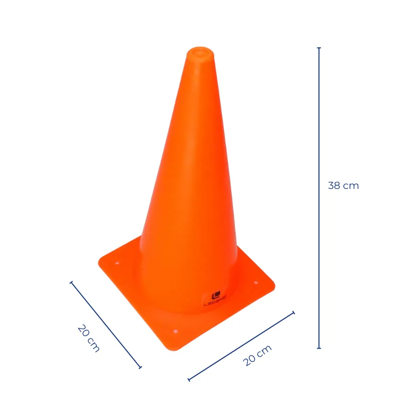 Pachołek Treningowy 38 cm Bez Otworów – - ŻÓŁTY