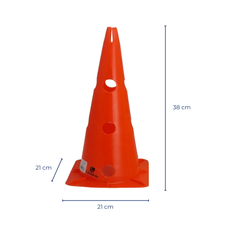 Pachołek Treningowy 38 cm – - CZERWONY