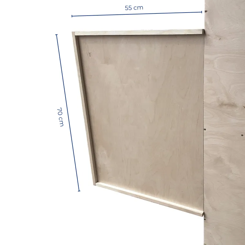 Podest Treningowy 55x80x120 cm Mobilny Z Półką Na Kosz