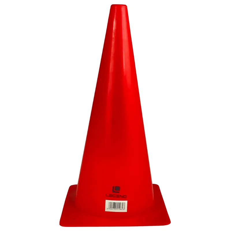 Pachołek Treningowy 38 cm Bez Otworów – - CZERWONY