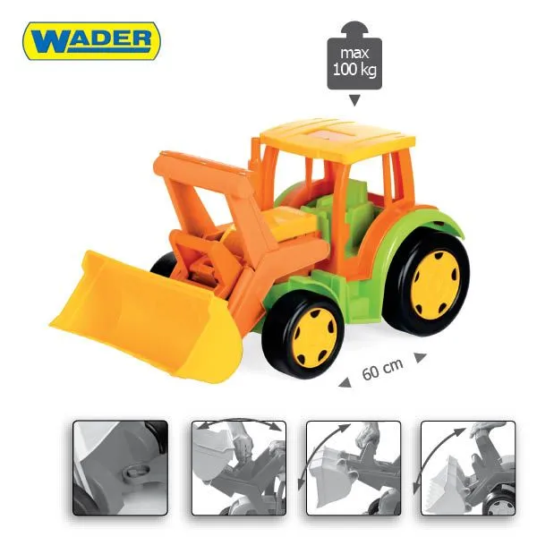 WADER 66005 Happy Summer - Gigant Traktor Spychacz Bez Kartonu