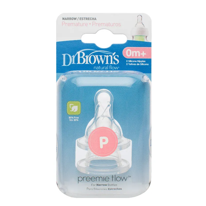 Dr.Browns 292 Smoczek Silikonowy Do Butelki Standard Dla Wcześniaków 2-PAK