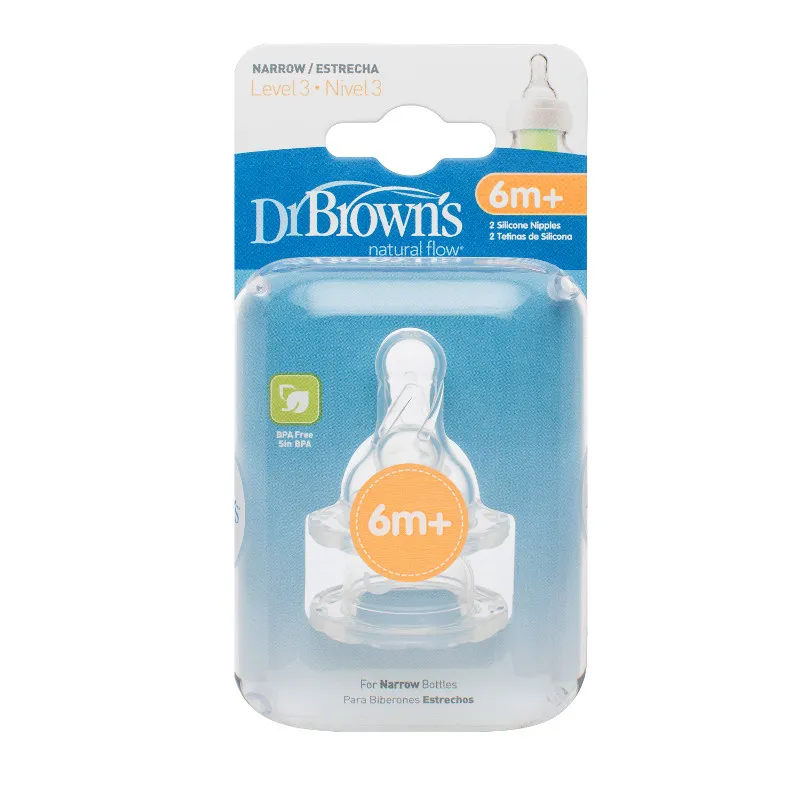 Dr.Browns 332 Smoczek Silikonowy Do Butelki Standard Poziom 3 2-PAK