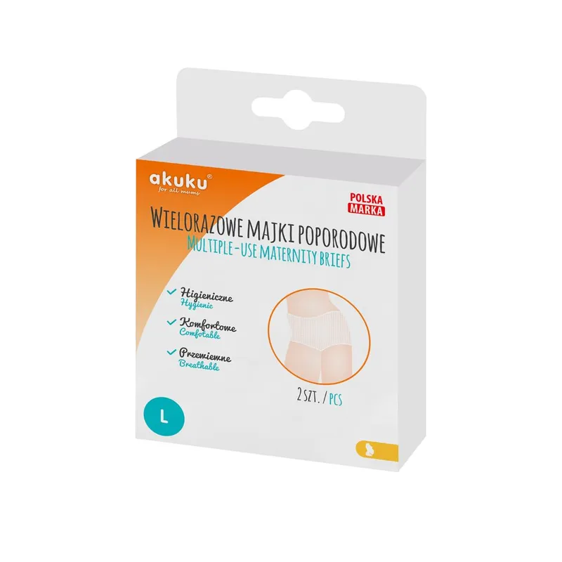 AKUKU A0234 Majtki Siateczkowe Wielorazowe L