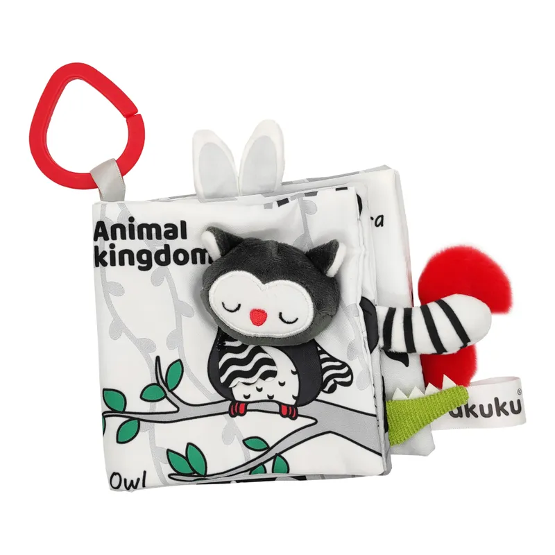 AKUKU A0481 Książeczka Sensoryczna ANIMAL KINGDOM