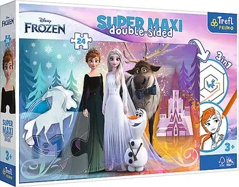 TREFL 41000 Puzzle 24 SUPER MAXI Wesoły Świat Krainy Lodu