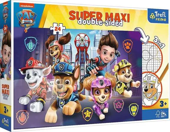 TREFL 41002 Puzzle 24 SUPER MAXI Nowe Wyzwanie Paw Patrol