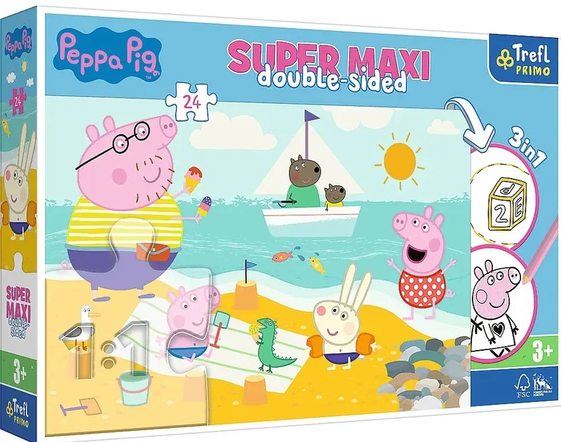 TREFL 41010 Puzzle 24 SUPER MAXI Radosny Dzień Peppy