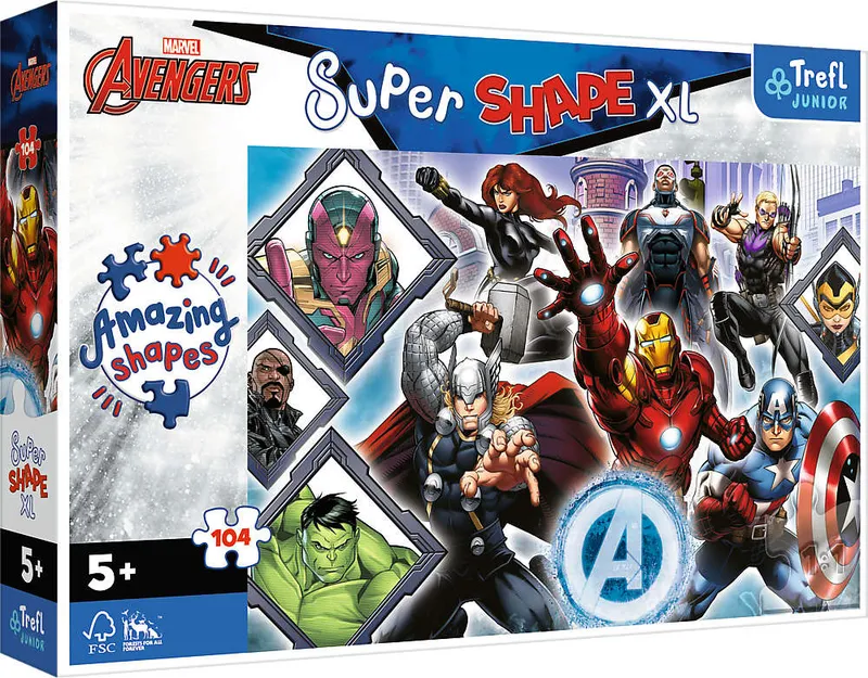 TREFL 50018 Puzzle 104 XL Twoi Ulubieni Avengersi