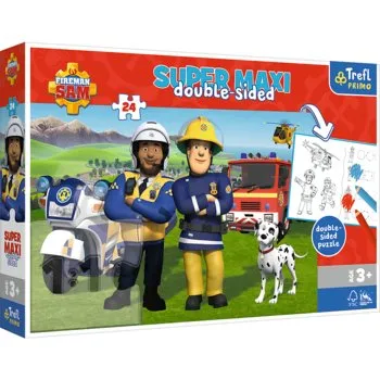TREFL 41015 Puzzle 24 SUPER MAXI Pomocna Drużyna Strażaka Sama