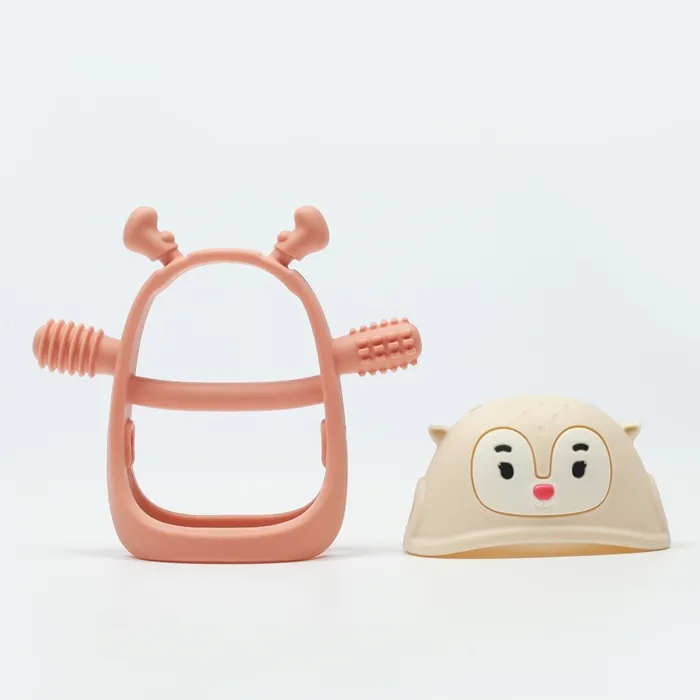 SMILY MIA M12032-5 Gryzak Silikonowy Renifer Nude