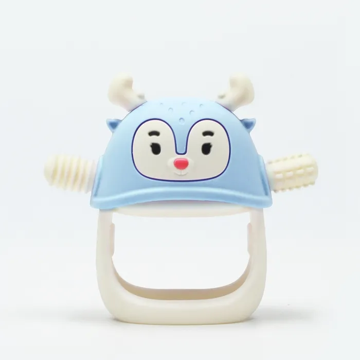 SMILY MIA M12032-2 Gryzak Silikonowy Renifer Light Blue