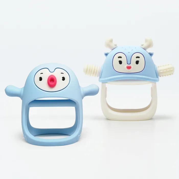 SMILY MIA M12032-2 Gryzak Silikonowy Renifer Light Blue