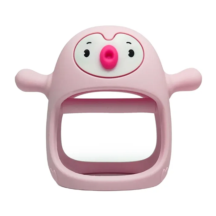 SMILY MIA M12030-1 Gryzak Silikonowy Pingwin Light Pink