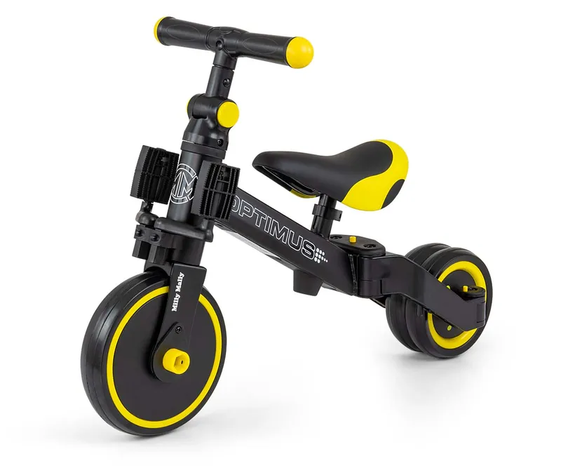 MILLY MALLY Rowerek 3w1 OPTIMUS - Czarny