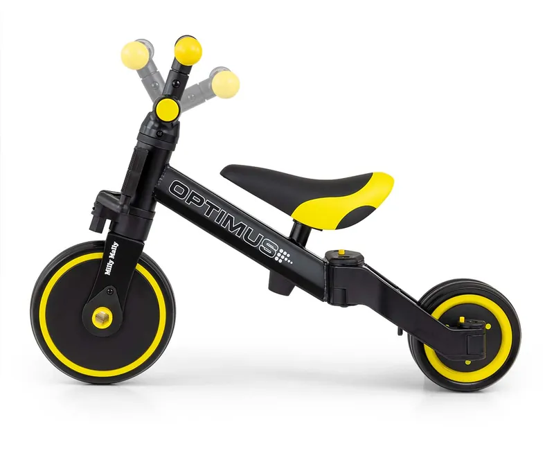 MILLY MALLY Rowerek 3w1 OPTIMUS - Czarny