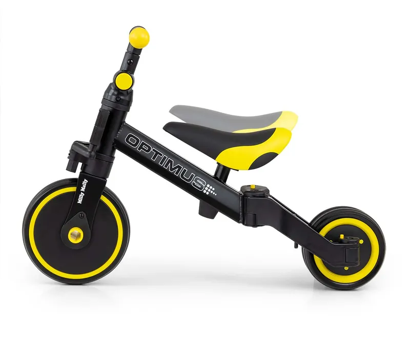 MILLY MALLY Rowerek 3w1 OPTIMUS - Czarny