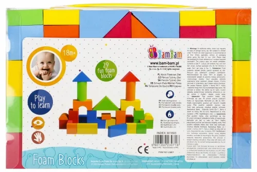 BAM BAM 301693 Klocki Piankowe 29el