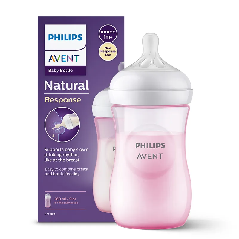 AVENT SCY903/11 Butelka Natural Responsywna 260 ml - Różowa