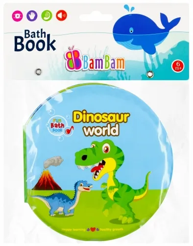 BAM BAM 432479 Książeczka Do Kąpieli Dino