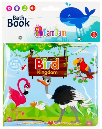 BAM BAM 432480 Książeczka Do Kąpieli Ptaki