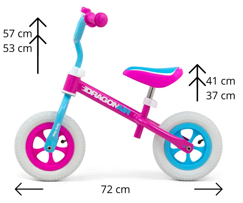 MILLY MALLY Rowerek Biegowy DRAGON AIR Candy
