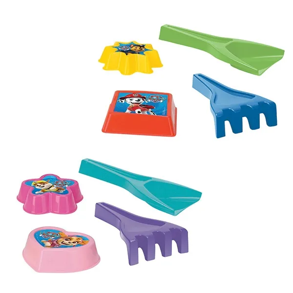 WADER 81010 Paw Patrol ŁOPATKA+GRABKI+2 Foremki