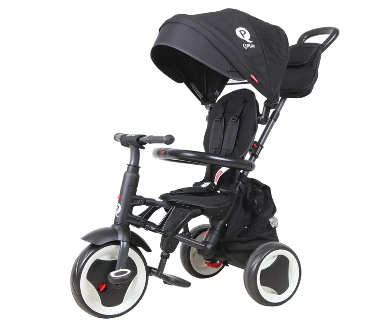 MILLY MALLY 3844 Qplay Rowerek Trójkołowy Rito Plus Black