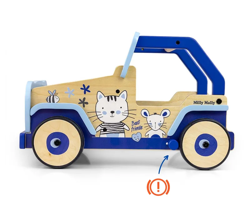 MILLY MALLY Chodzik-Pchacz Dla Dzieci Explorer Cat And Mouse