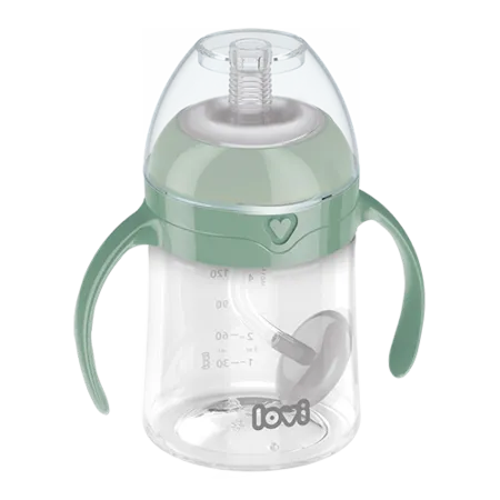 LOVI 35/364 Pierwszy Kubek Z Obciążoną Słomką 150ml. Green