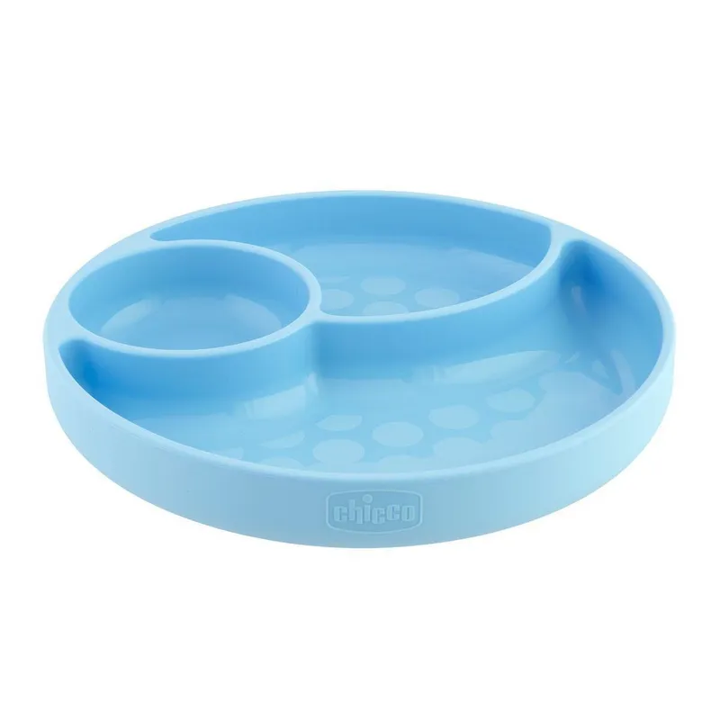 CHICCO 00010216200000 Talerz Silikonowy 3-DZIELNY Boy