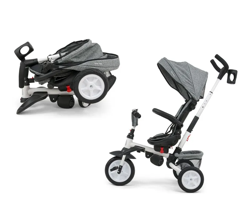 MILLY MALLY 3116 Rowerek Trójkołowy 6w1 Stanley Rubber Grey