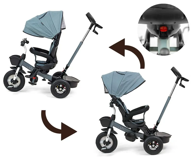 MILLY MALLY 2490 Rowerek Trójkołowy Movi Grey 5w1