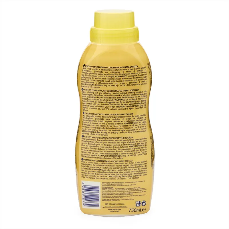 CHICCO 00068294100000 Płyn Do Płukania Tender Touch 750 ml - Żółty