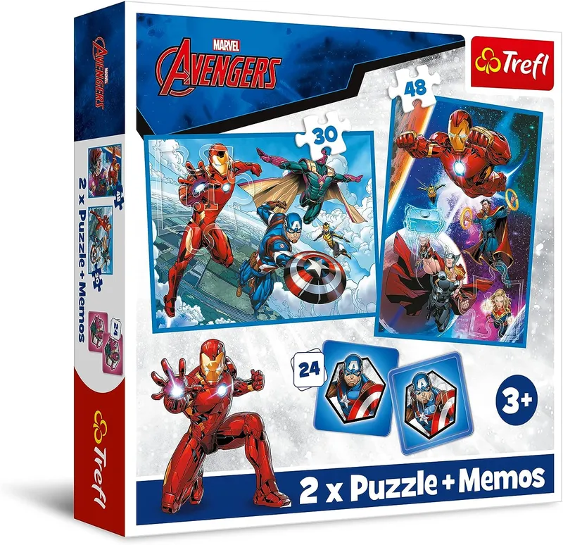 TREFL 93333 Puzzle 2w1 MEMOS Bohaterowie W Akcji