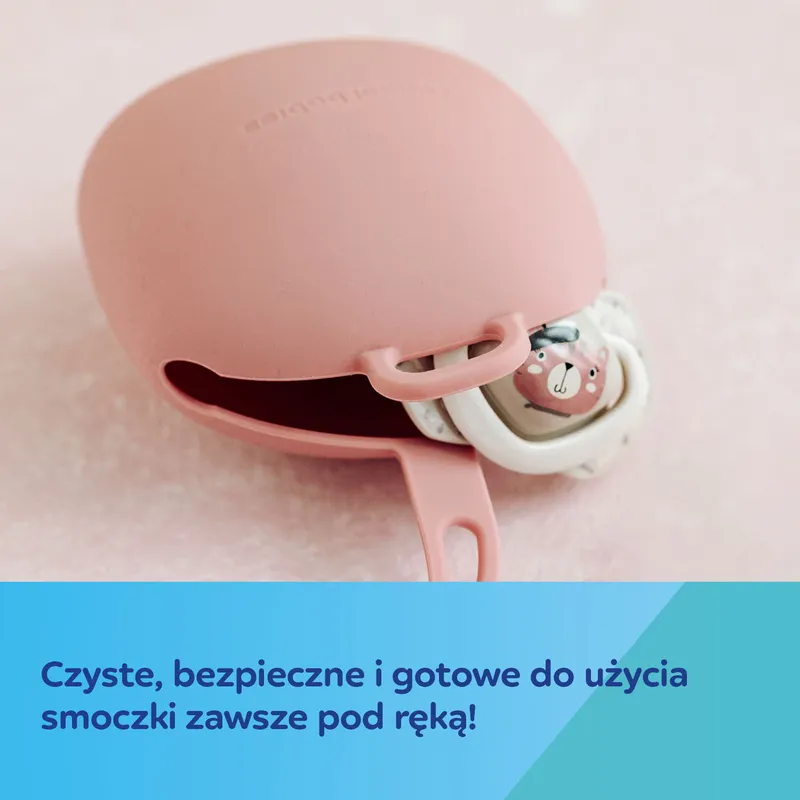 CANPOL 51/402 Silikonowe Etui Na Smoczek - Szare
