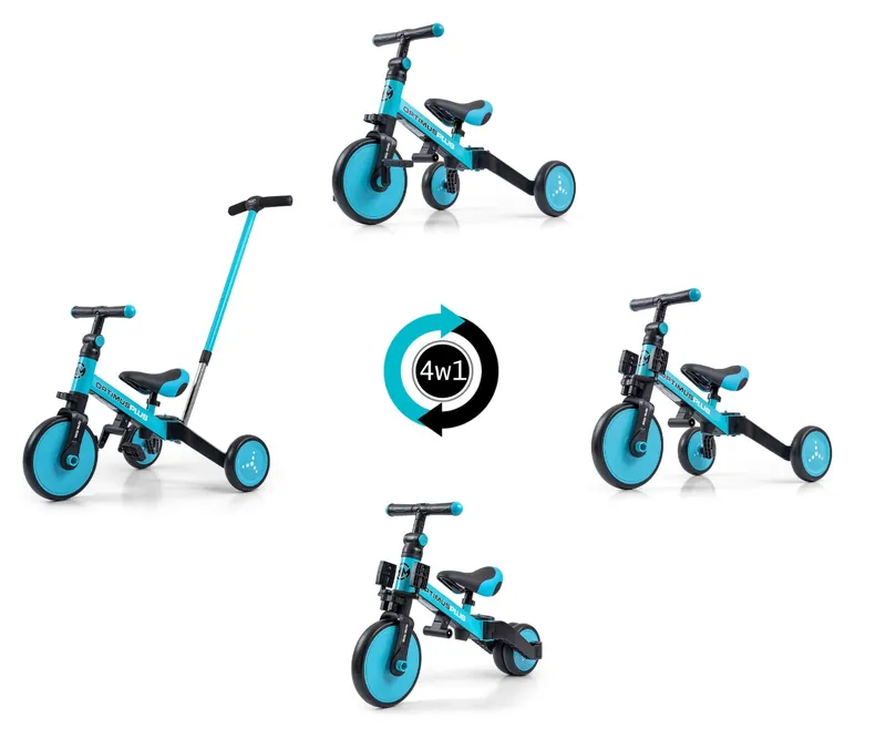 MILLY MALLY 5305 Rowerek 4w1 OPTIMUS Plus Blue