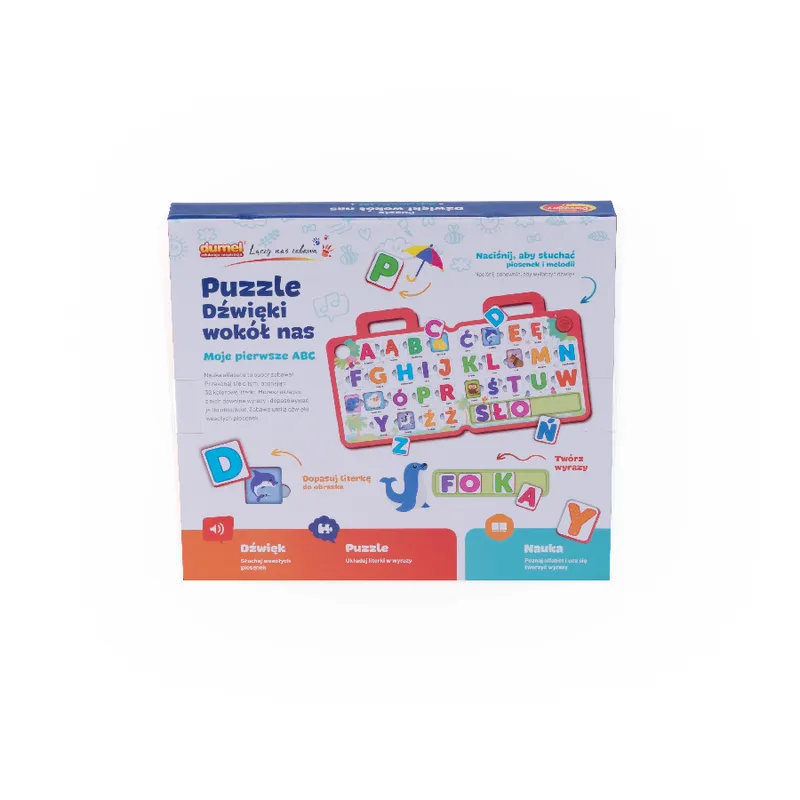 DUMEL DG 82276 Puzzle Dzwięki Wokół Nas Moje Pierwsze ABC