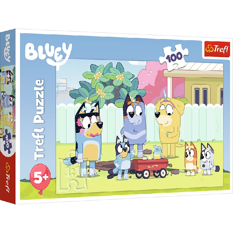 TREFL 16471 Puzzle 100 Wesoły Świat Bluey