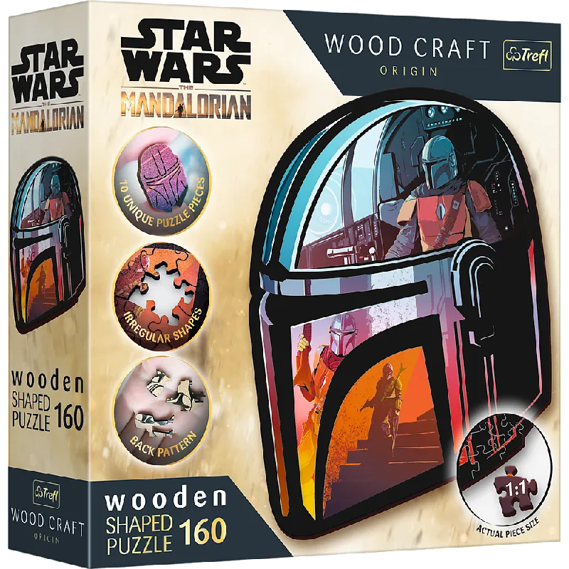 TREFL 20186 Puzzle Drewniane 160 Star Wars The Mandalorian
