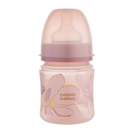 CANPOL 35/239 Butelka Antykolkowa EasyStart 120ml GOLD - Różowa