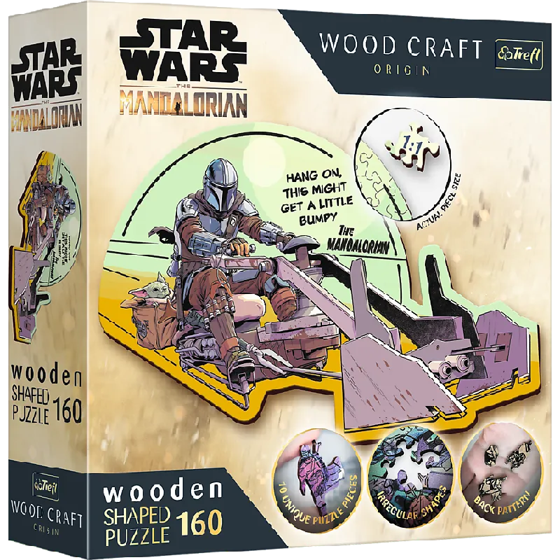 TREFL 20187 Puzzle Drewniane Star Wars 160 The Mandalorian - Zjednoczenie