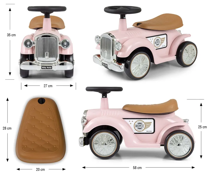 MILLY MALLY Pojazd Royce Pink