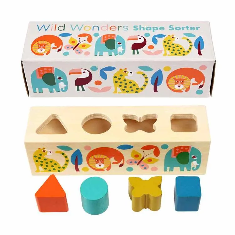 REX LONDON 29428 Drewniany Sorter Dzikie Zwierzęta