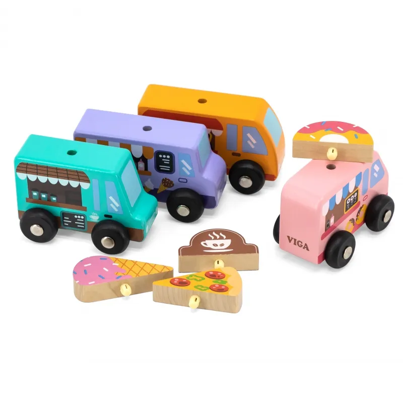 VIGA 44661 Food Tracki - Pojazdy Cukierni