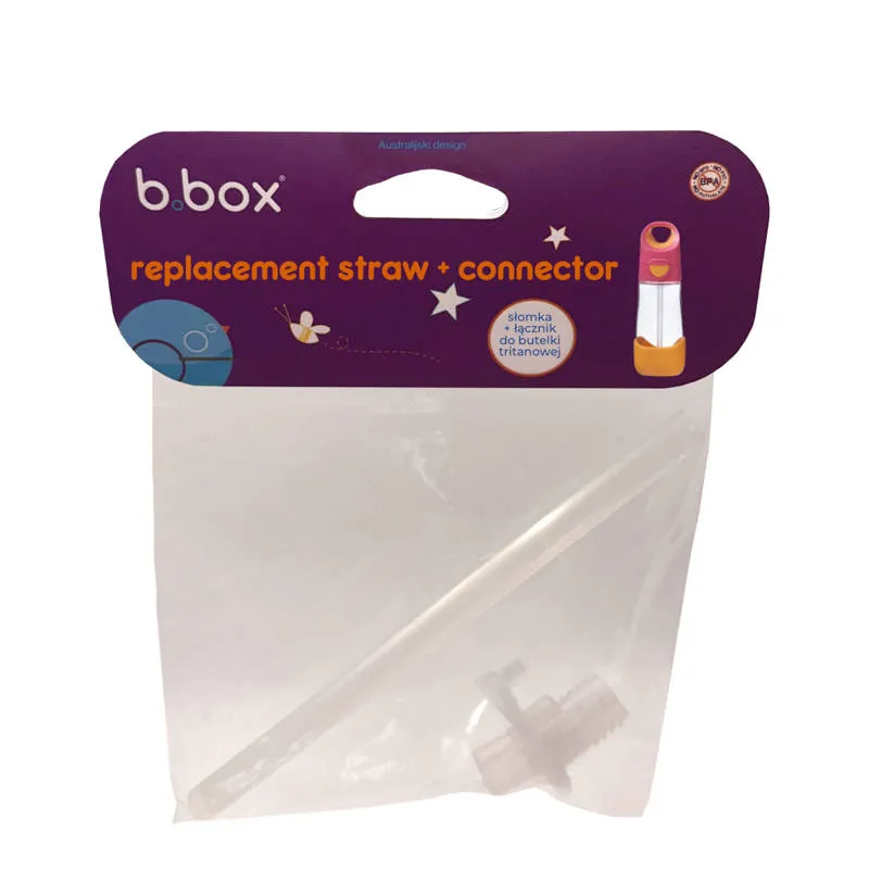 B.BOX BB00340SET Zestaw Słomki Z Łącznikiem Do Butelki Tritanowej 450 ml