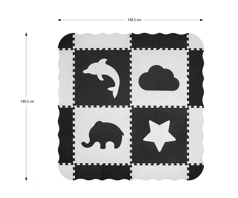 MILLY MALLY 5619 Mata Piankowa Puzzle Jolly 2x2 Grey