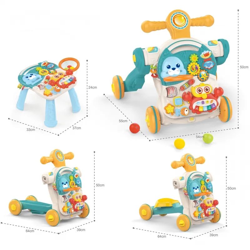 WOOPIE 47597 Pchacz Chodzik Stoilk Edukacyjny Hulajnoga